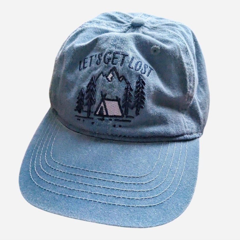 Denim "Let's Get Lost" Hat